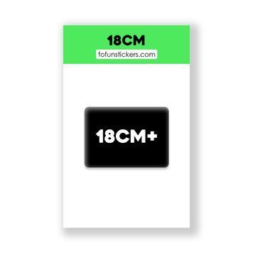 3D Стікер "18CM" 447632 фото