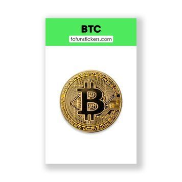 3D Стікер "BTC" 387653 фото