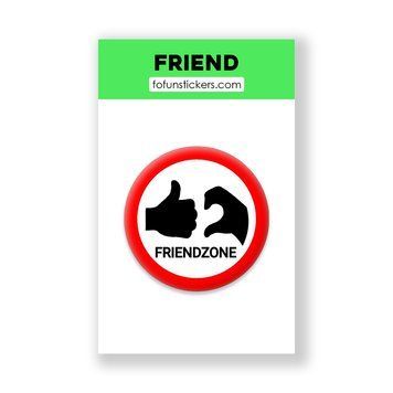 3D Стікер "FRIENDZONE" 366586 фото