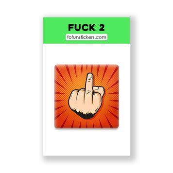 3D Стікер "FUCK 2" 343525 фото