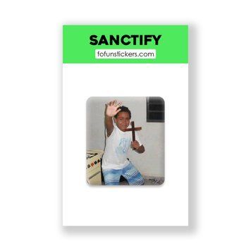 3D стікер "SANCTIFY" 809634 фото