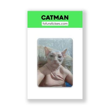 3D Стікер "CATMAN" 456334 фото